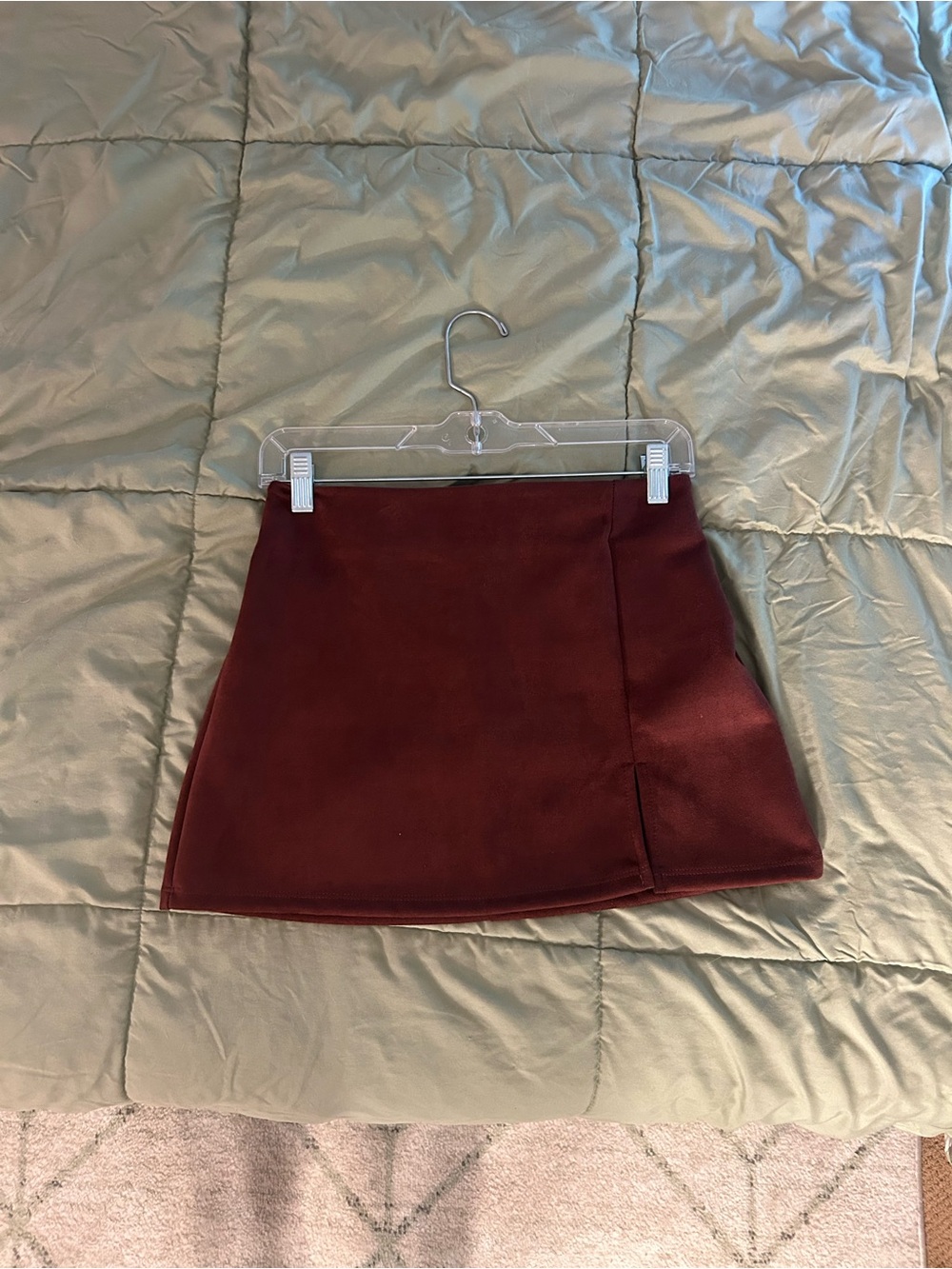 Altar'd State Burgundy Mini Skirt